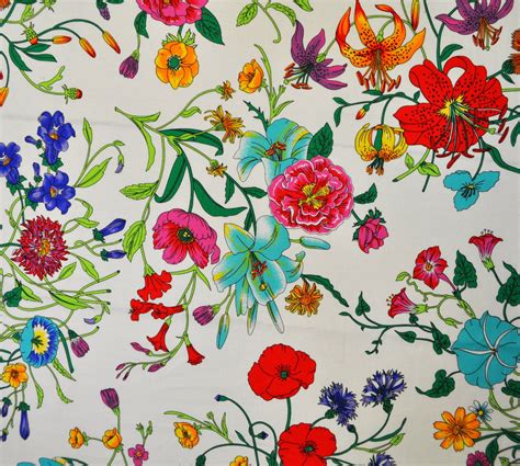 gucci flora fabric